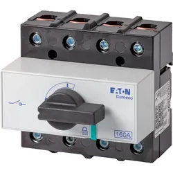 Eaton 6093346 Lasttrennschalter, DMM, 160 A, 4-polig, mit schwarzem Drehgriff und Antriebsachse DMM-160/4
