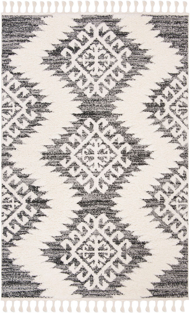 Bloomsbury Market Mathison Rectangle Area Rug Ivory Rectangle 91 x 152 cm