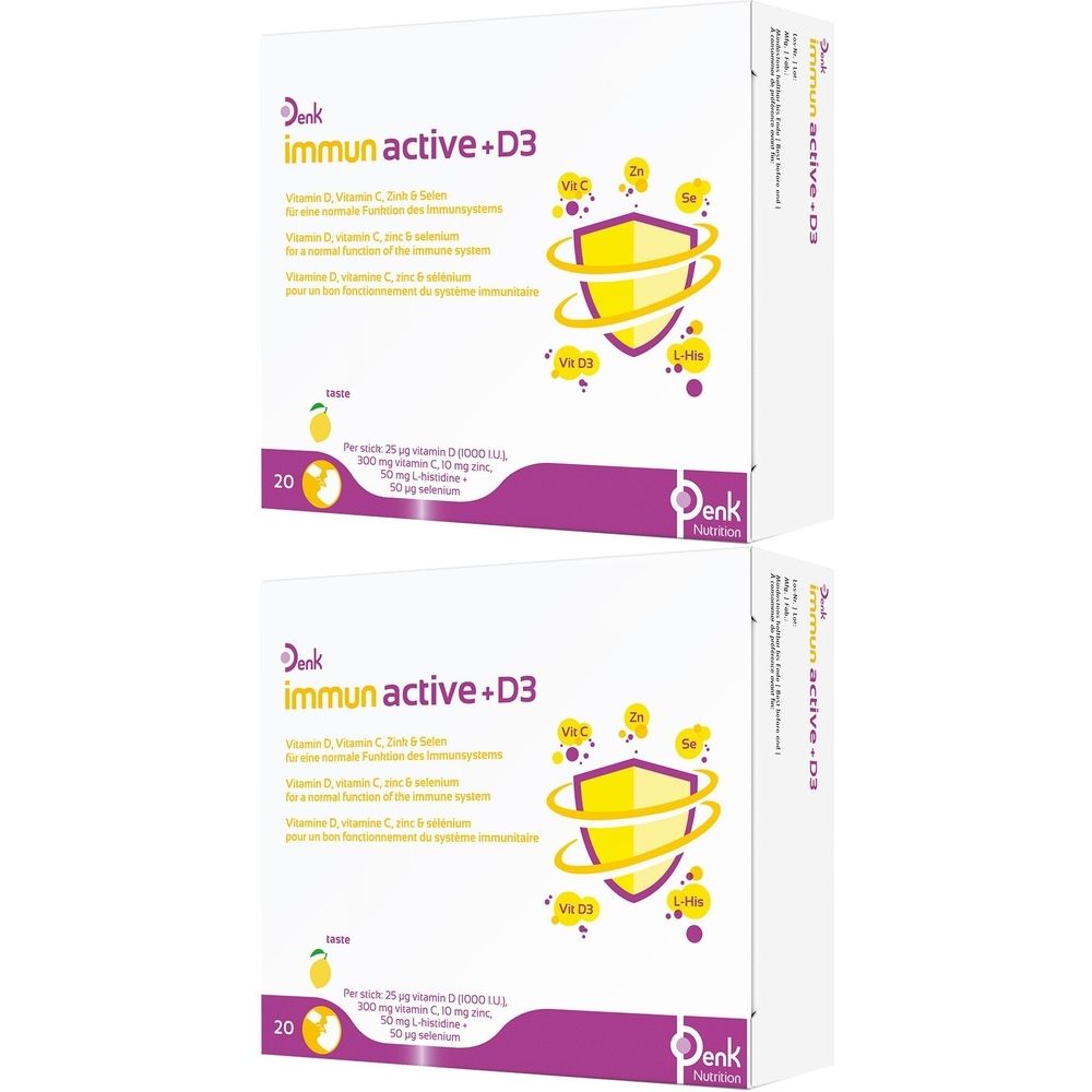 Immun Active+D3 Denk Pulver 2x 2x20 St