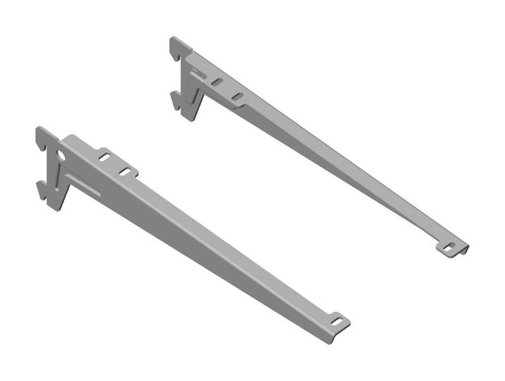 Winkelträger Lose Weissalu T 28 cm 2 Stk