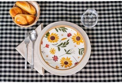 Fabstyles Gingham Check-Table Cloth
