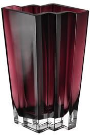 "Majestic Gifts Inc. Chevron Vase, Amethyst-11"" Height-"