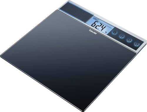 Beurer GS 39 Personenwaage 744.00 digital Wägebereich (max.)=150kg Schwarz Mit Sprachausgabe