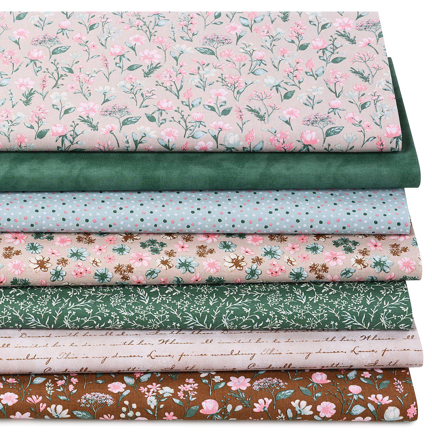 Patchwork- und Quiltpaket "Gräser", grün-color