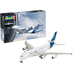 Revell Modellbausatz 03808 Airbus A380, 48 Teile, Level 3, ab 10 Jahre, Maßstab 1:288