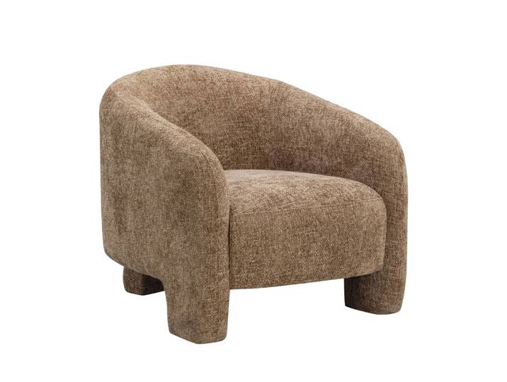 Fauteuil en tissu - bronze