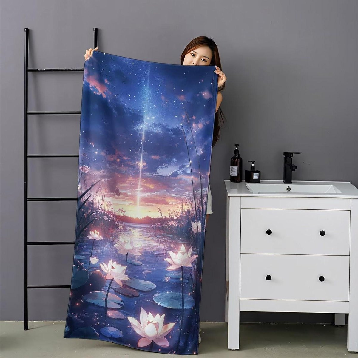 Lotus Strandhanddoek Microvezel - Grote Hamamdoek - 200 x 100 cm