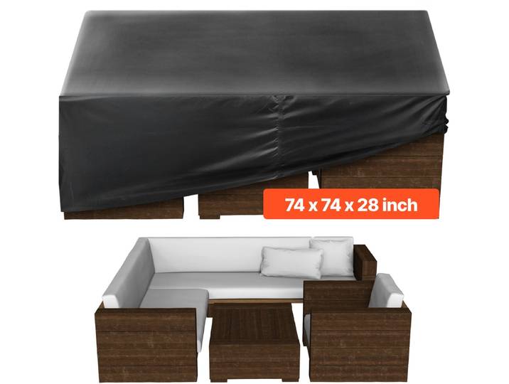 VEVOR Tuinmeubelhoes 420D Waterdicht 188x188x71cm