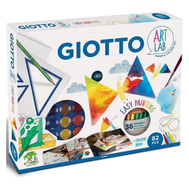 Giotto FILA Art Lab Magic Triangle - Enthält: 1 Kinder A4 Album 200g weisses Qualitätspapier 1 Box (581300)