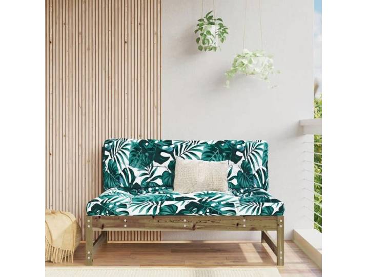 Mobilier de Terrasse - BONNIE - Canapé central de jardin - 120x80 cm - bois de pin imprégné - 120 x 84 x 70cm LLDS4053275