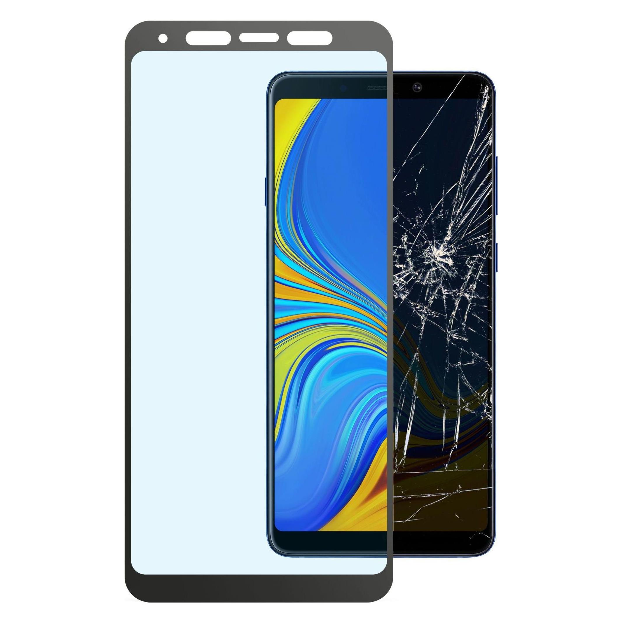 Cellularline CAPSULE screen protector, Galaxy A9 2018, black (Samsung Galaxy A9 (2018)) (TEMPGCABGALA92018K)