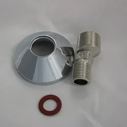 Kludi S-Anschluss mit Rosette Ersatzteichrom 7620405-00