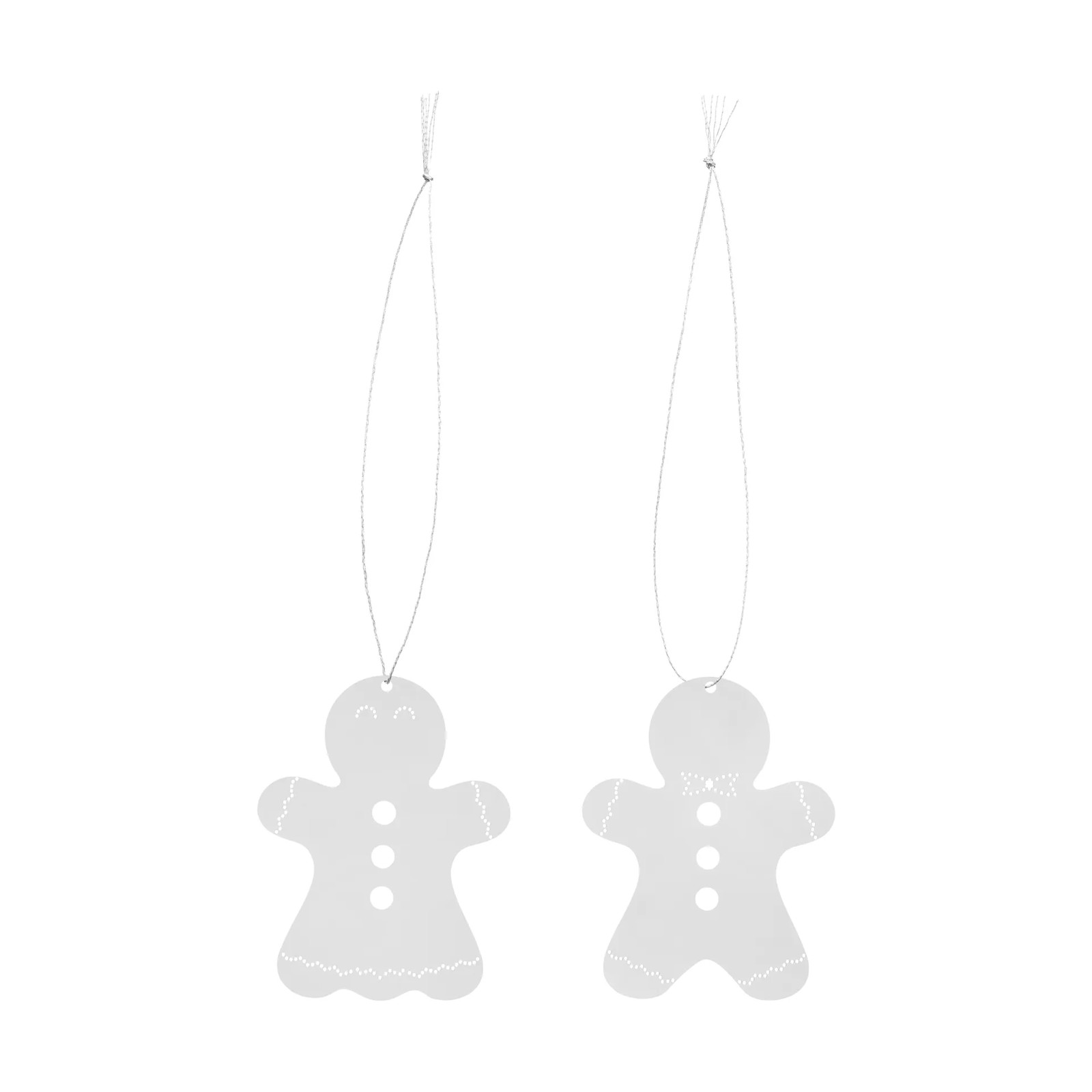 Cooee Design Kerstdecoratie Pepparkaka Roestvrij staal 6 cm