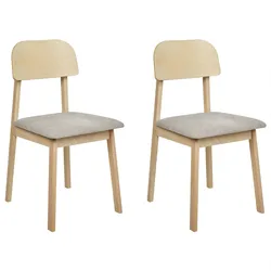 ESSZIMMERSTUHL 2er-Set Taupe Scandia
