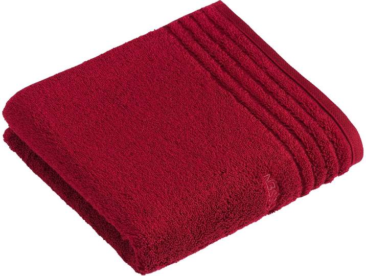 Handtuch VOSSEN Vienna Style Supersoft , rubin, B:50cm L:100cm, Webfrottier, Baumwolle, Handtücher, Handtuch, Supersoft Baumwolle