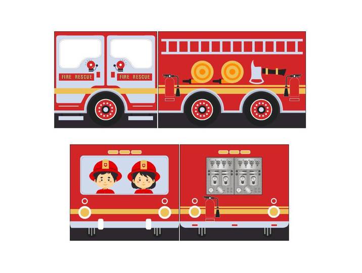 Spielvorhang Fire Truck