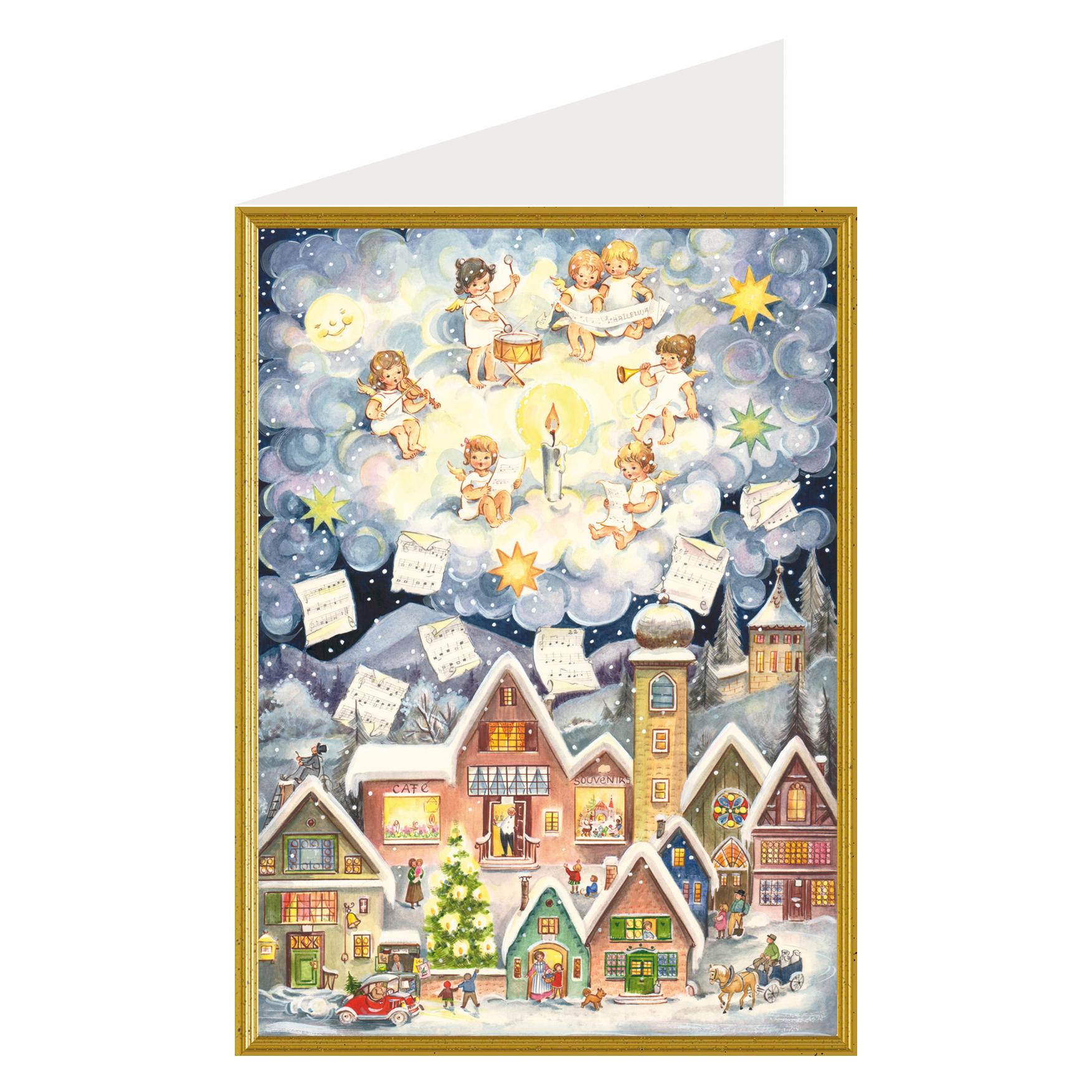 Richard Sellmer Weihnachtskarte - Engelskonzert (1 Stk.) (99015)
