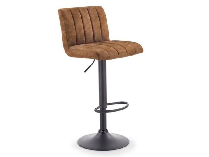 Tabouret de bar avec structure design en acier noir mat