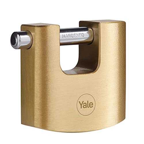Yale Messing Rolluik Hangslot High Protection voor Buiten met 3 Sleutels