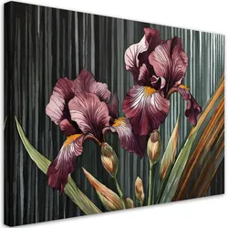WANDBILD blumen abstraktion