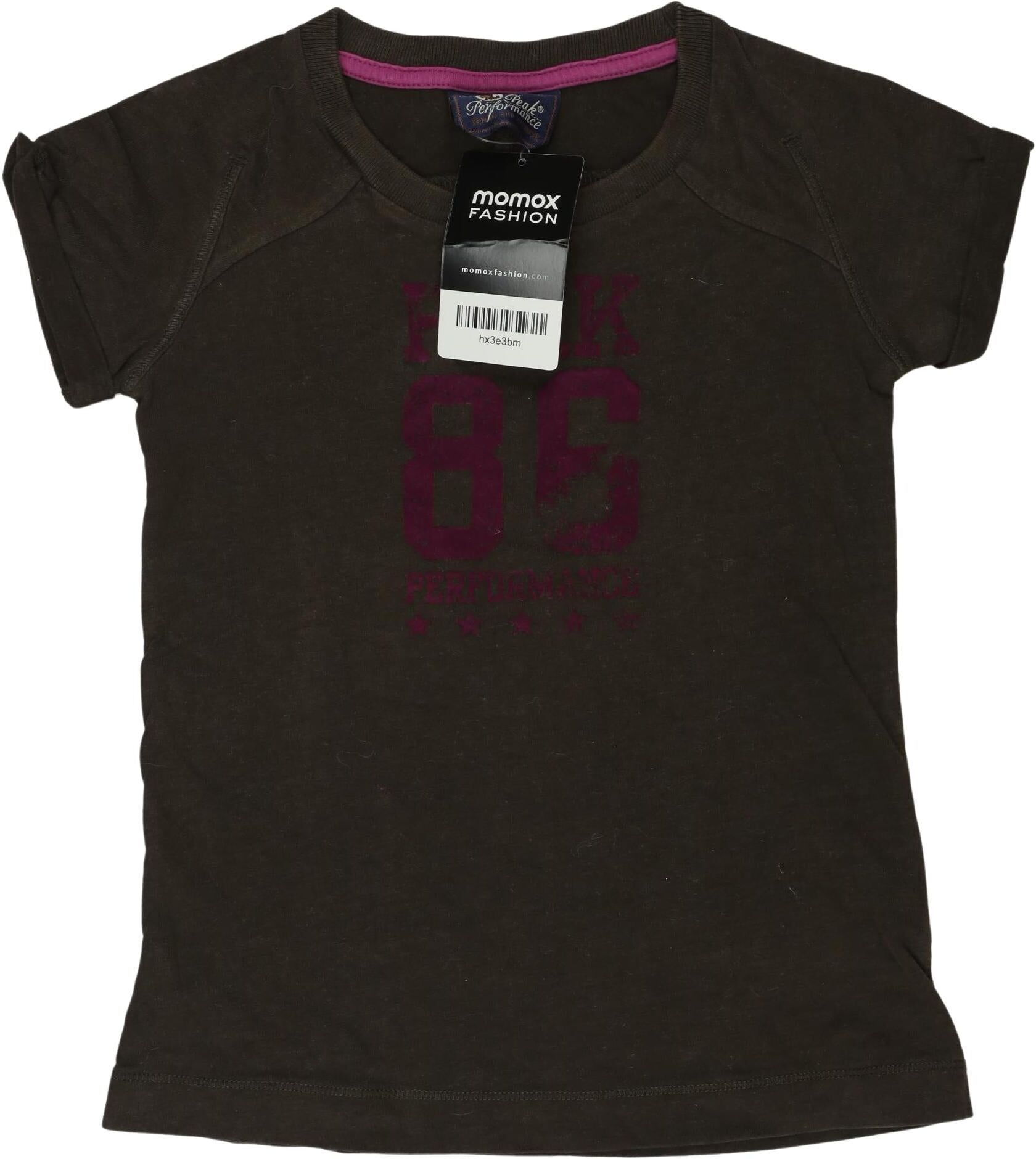 Peak Performance Mädchen T-Shirt, Braun, Gr. EU 116, Baumwolle - Second Hand