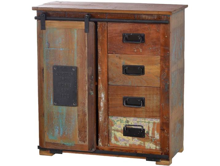 Kommode Pluto bunt Holz/Metall B 77 H 80 cm - Kommode