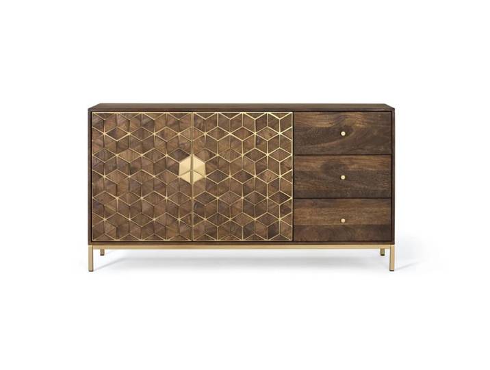 Buffet en bois manguier et métal