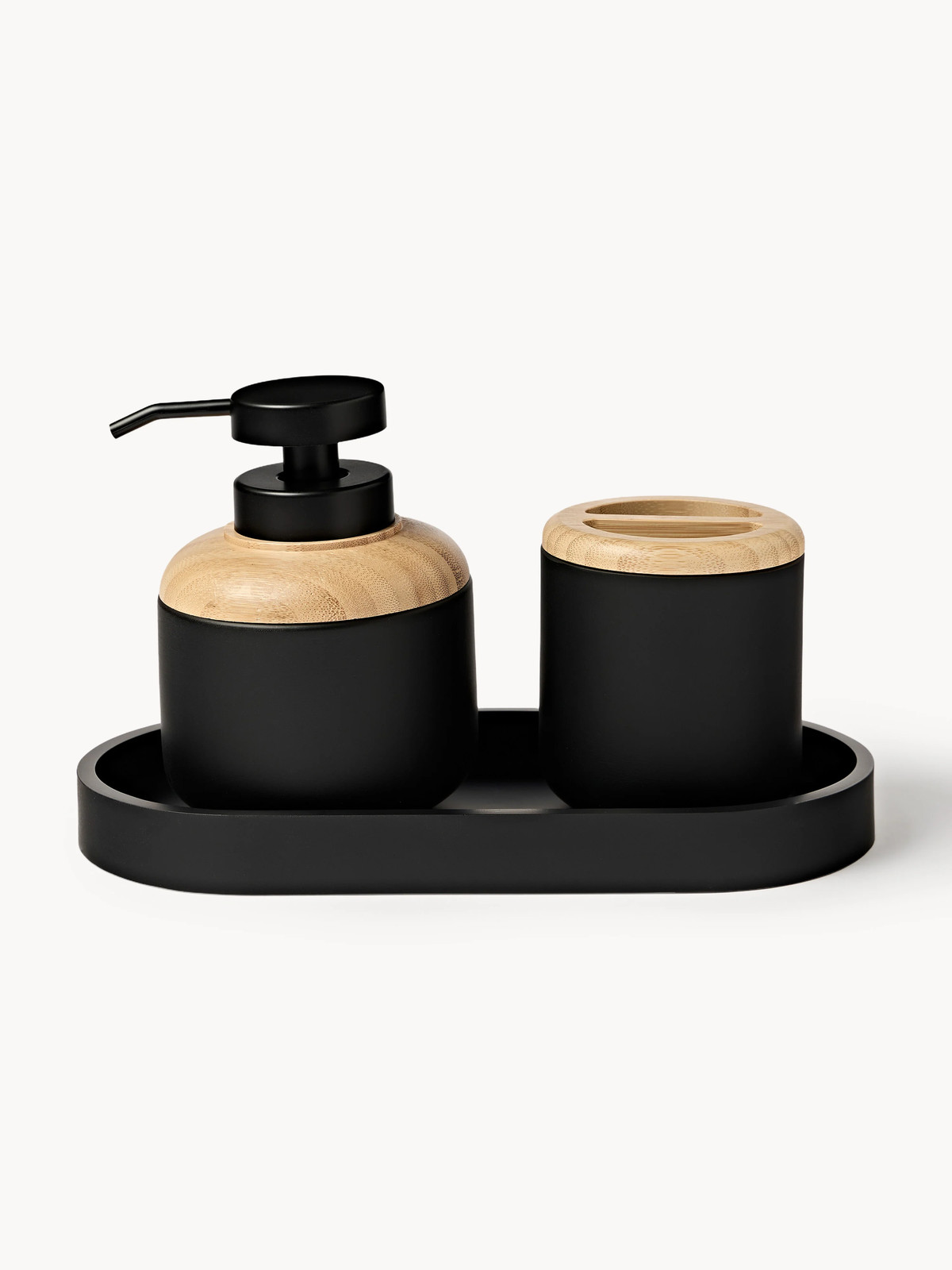 Westwing Collection Badkameraccessoires Ari, 3-delig