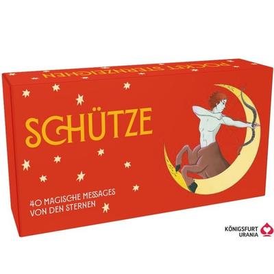 Sternzeichen Schütze 40 Karten in Magnetschachtel - - 40 Karten in Magnetschachtel mit Metallicfolie - Magische Messages von den Sternen, Sonstige von