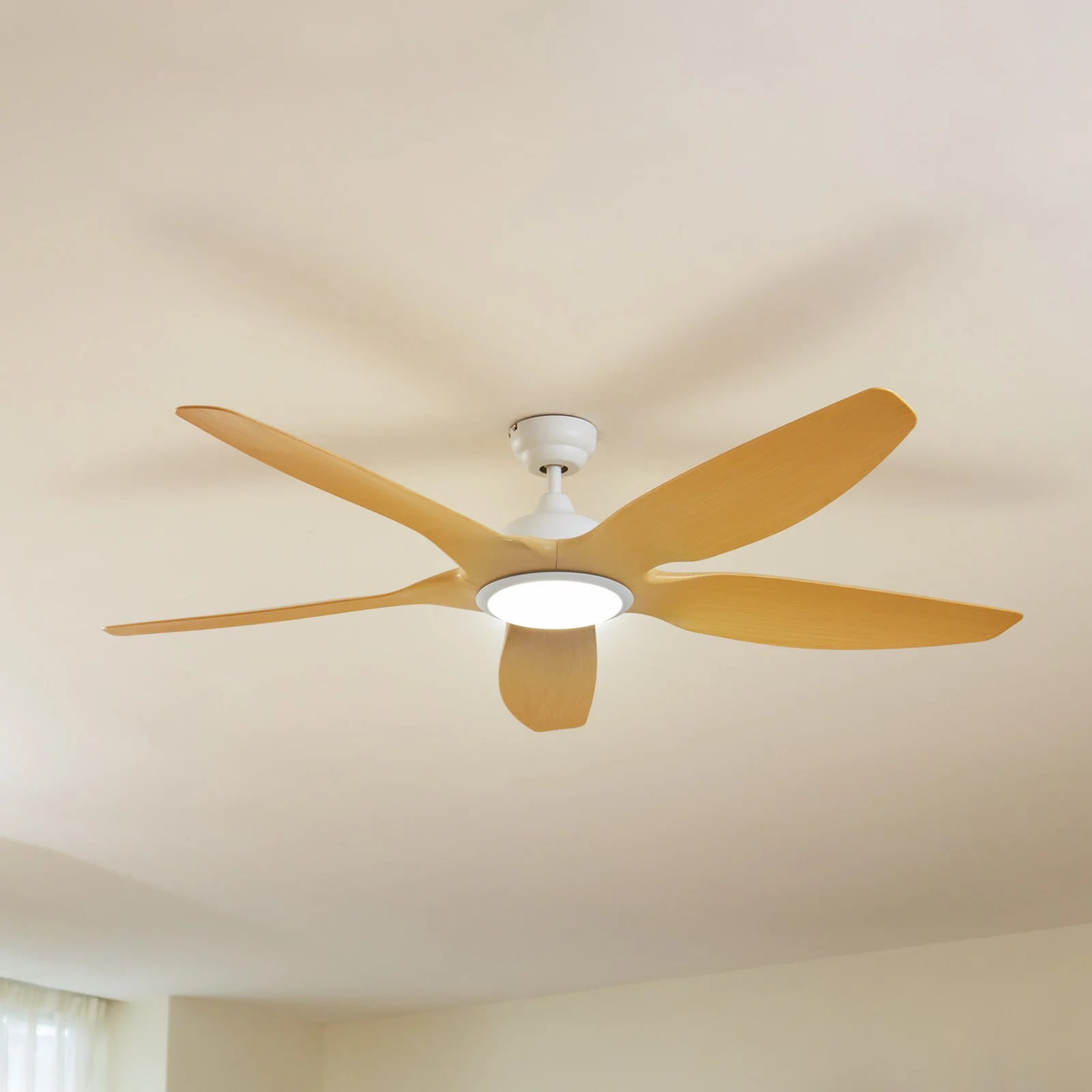 Lucande Omendo LED plafondventilator wit - Modern - Metaal