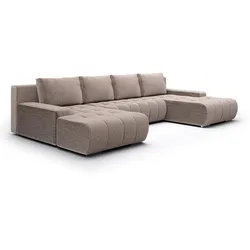 PANORAMASOFA Jonas 5 Sitzplätze Taupe