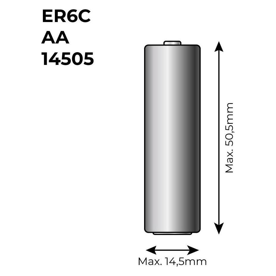 Saft Lithium-Batterie 3,6 V (1 Stk., AA, 2600 mAh) (45267666)