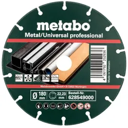 Metabo Diamanttrennscheibe 180x1,6x22,23mm, MUP, Metall/Universal professional - 10 Stück - 628549000