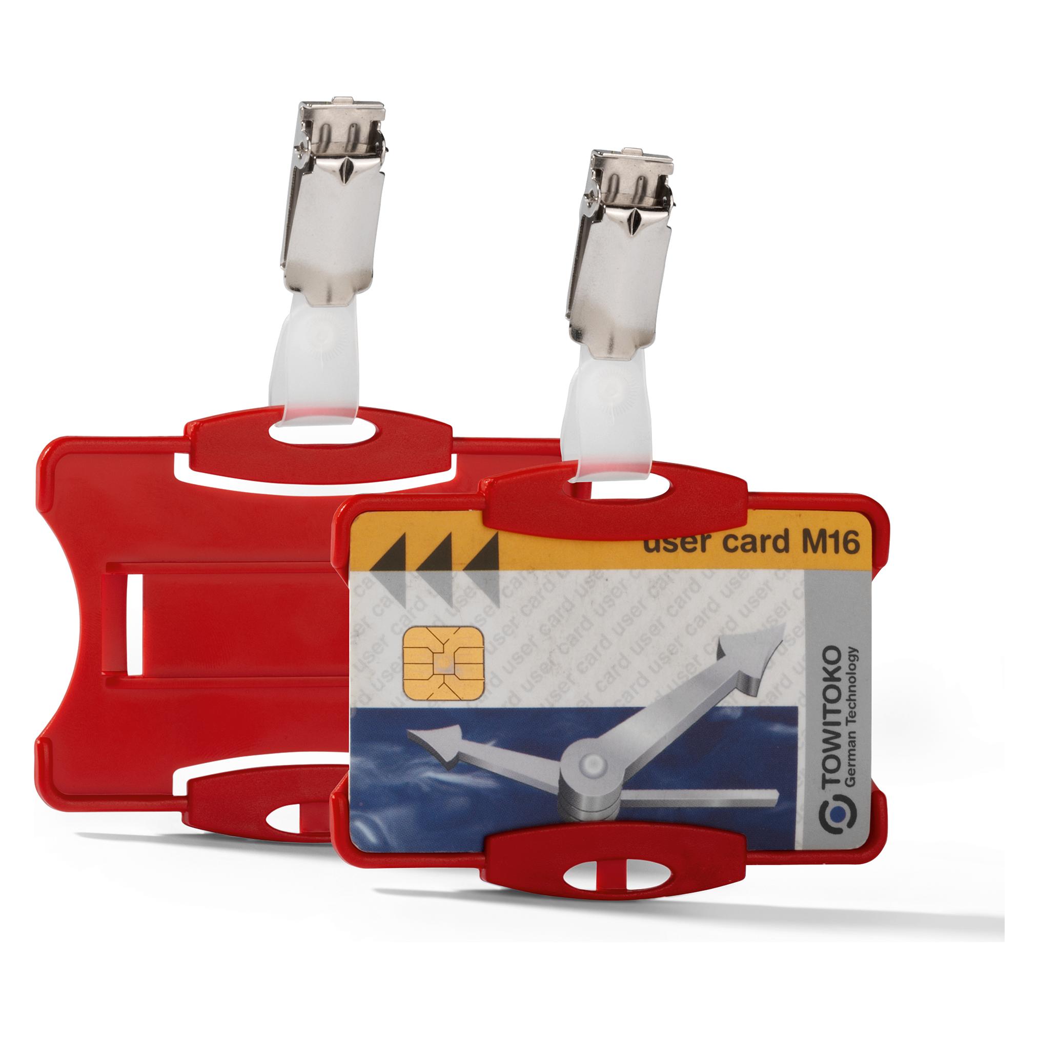 Durable Ausweishalter mit Clip für 1 Karte 1 Pg. à 25 Stück 811803 (811803)