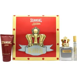 Gaultier, Beauty Geschenkset, SCANDAL POUR HOMME LOT 3 Stück (Parfum Set)