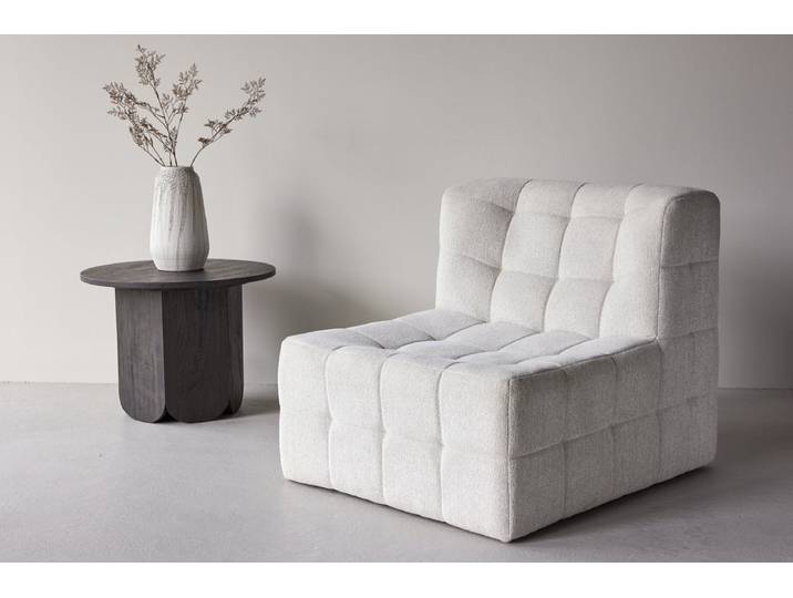 Sessel Marley - mit großer beigefarbener Sitzfläche - Beige - Luxusbetten24