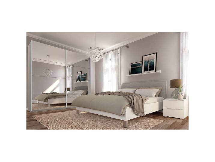 Schwebetürenschrank reflect 225 x 236cm Grau/Seidengrau 2 Türen