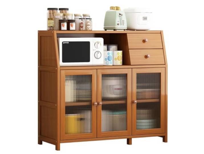 WLH Alexanders Aufbewahrungsschrank mit Schranktüren und Schubladen Sideboard, Buffetschrank, Vitrine for den Wohnzimmereingang