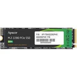 Apacer AP1TBAS2280P4X-1 - 1TB - M.2 - NVME 2280 - interne SSD-Festplatte | Neu