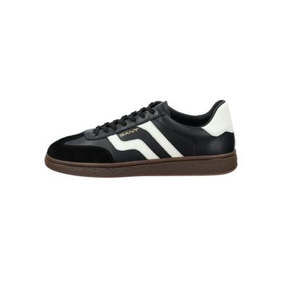 Sneaker GANT "Sneaker Cuzmo", Herren, Gr. 42, schwarz (schwarz, weiß), Obermaterial: 100% Rindsleder Leather cow. Futter: 100% Rindsleder Leather cow. 100% Gummi rubber., Schuhe Sneaker