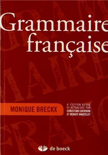 Monique Breckx - Grammaire française - Preis vom 09.10.2026 07:28:09 h