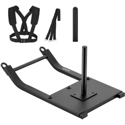 VEVOR Gewichtsschlitten Kraftschlitten, Fitness-Krafttrainingsschlitten zur Verbesserung der Geschwindigkeit bei sportlichen Übungen, Fitnessgerät mit Gurt, kompatibel mit 25/51 mm Gewichtsscheiben