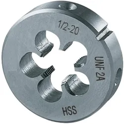 Forum Professional Solutions, Gewindeschneider + Gewindebohrer, Schneideisen EN22568 HSS UNF 7/8" -14 FORUM