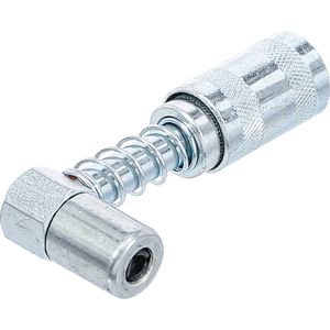 BGS-technic Fettpressenmundstück 9403, abgewinkelt 90 Grad, 4 Backen, verzinkt, Gewinde 1/8 Zoll PT