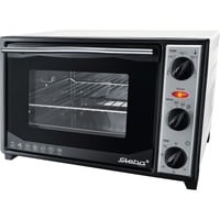 Backofen mit Drehspieß und Umluft KB 27 U.2, Mini-Backofen weiß/schwarz