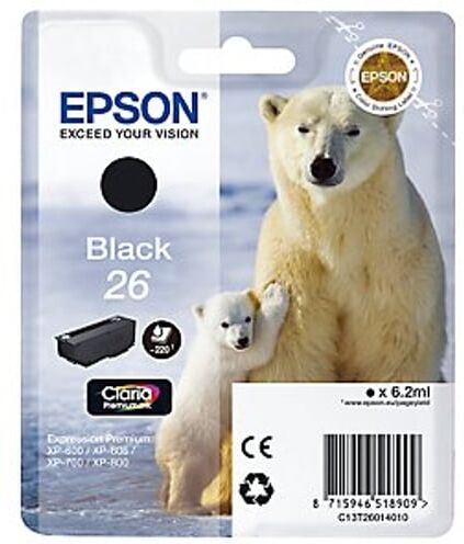 Epson 26 (T2601) tinteiro preto