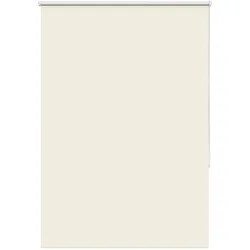 vidaXL Verdunkelungsrollo Cremeweiß 100x130cm Stoffbreite 95,7cm