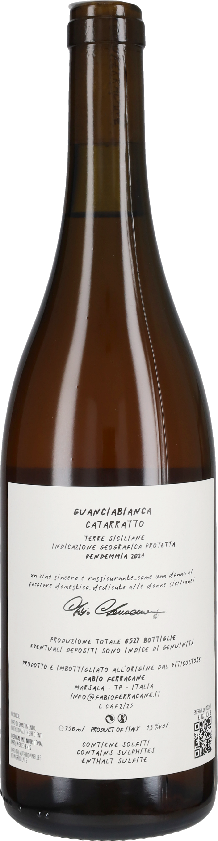 Ferracane Catarratto 'Guanciabianca' 2025