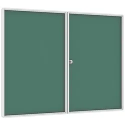 Interne Magnetvitrine, grün, 900 x 1200 mm