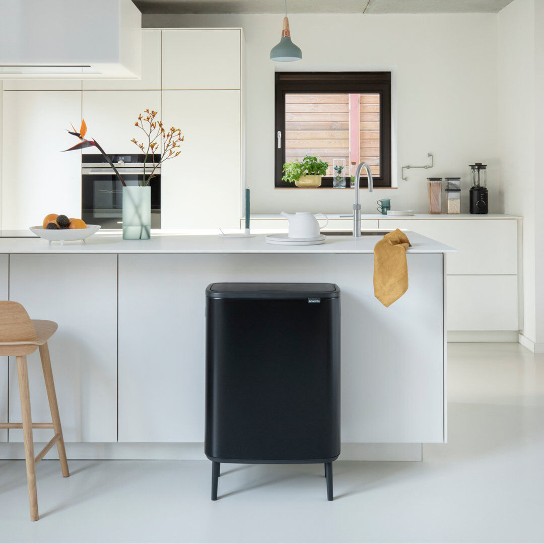 Brabantia Bo Hi 60 Litre Touch Bin Matte Black 60L